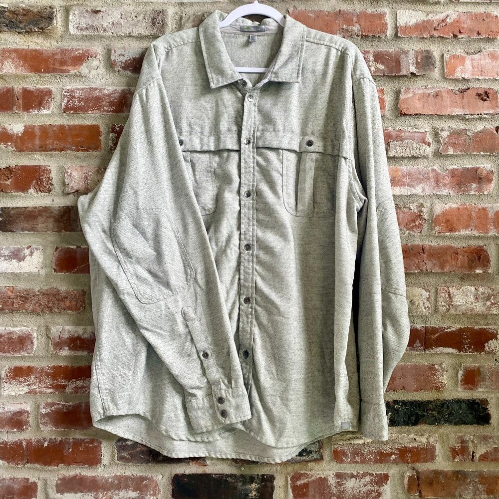 Horny Toad: Men's long-sleeve button-up shirt, wool blend, heavyweight, size XXL